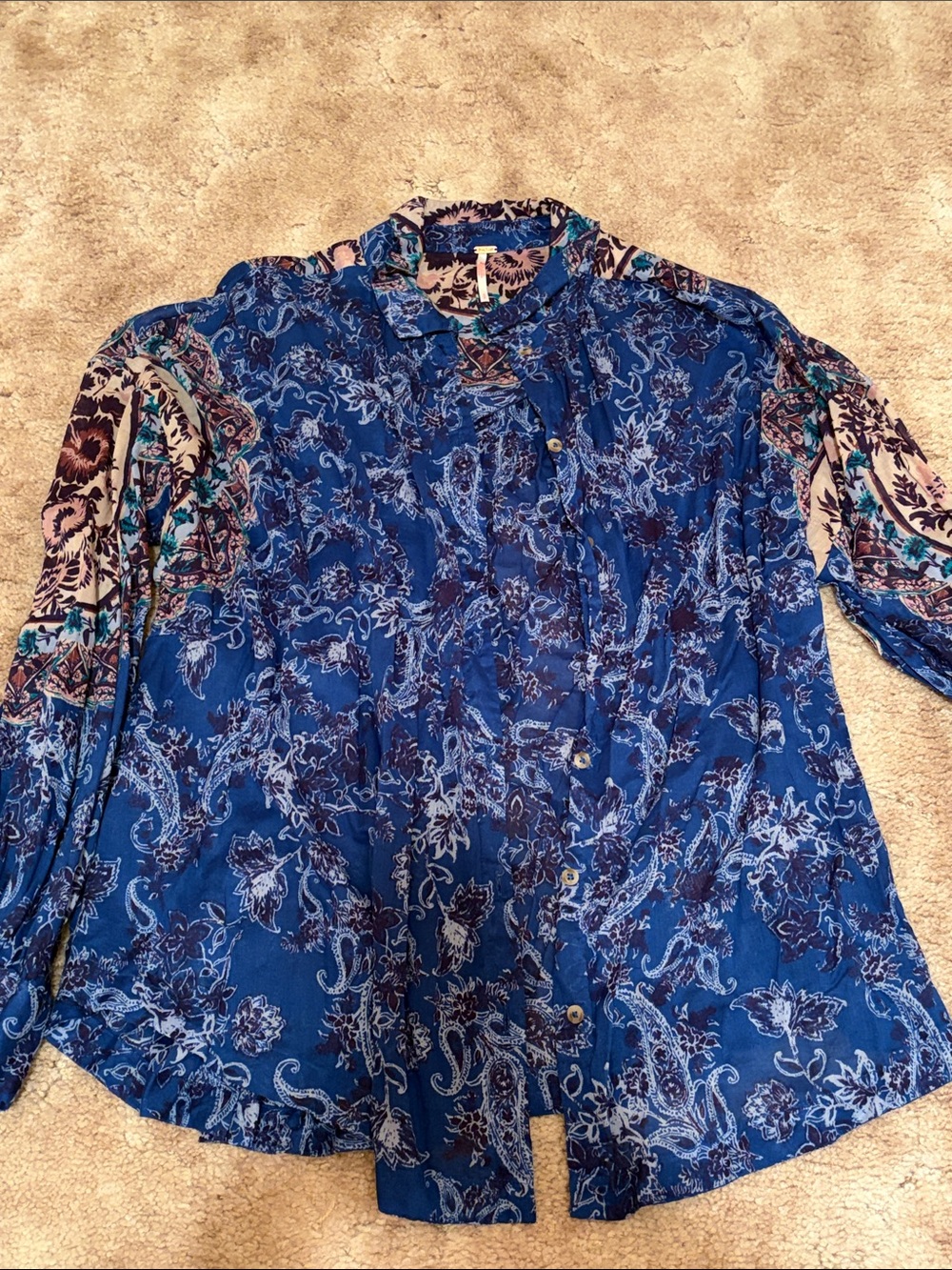 Free People Rose Bud blouse